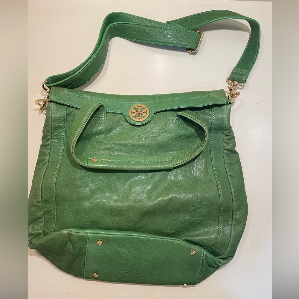 Tory Burch Emerald Green Shoulder Bag